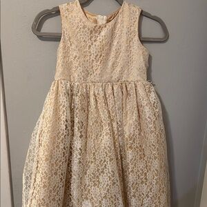 Cinderella Cream Sleeveless A-Line Sundress